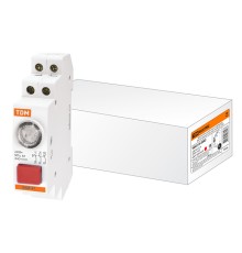 Выключатель кнопочный с индикацией ВКИ-47 красный (LED) 2НО,1НЗ AC/DC TDM