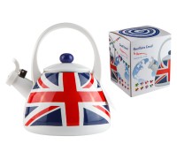 Чайник стальной эмалированный, 2.0 л, серия UK Flags (Британские флаги), GEIST