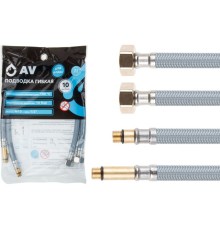 Подводка гибкая, Nylon, иголка м10 - гайка 1/2" 60 см (пара) AV Engineering