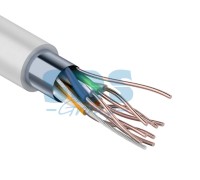 Кабель FTP 4PR 24AWG, CCA, CAT5e, PVC серый, (бухта 25 м) PROconnect