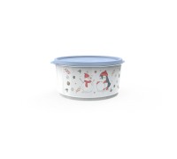 Контейнер круглый Christmas, 1,6 л, васильковый, BEROSSI