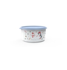 Контейнер круглый Christmas, 1,6 л, васильковый, BEROSSI