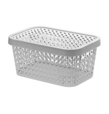 Ящик для хранения с крышкой ПИРУЛА 90х190х130 (смоки) IDEA
