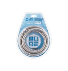 Шланг душевой, SUS/EPDM, 1/2" г-г 170-230 см, мат., AV Engineering