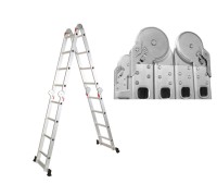 Лестница алюм. многофункц. 4х5 ступ. (стрем.-280см, лестн.-570см) 14,6кг STARTUL (ST9732-05)