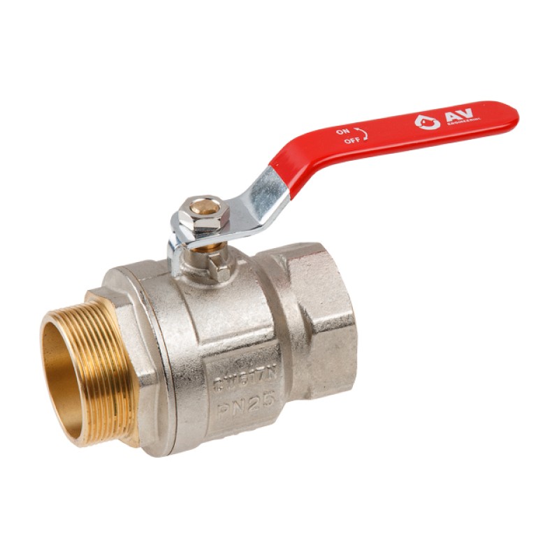 Кран шаровый 2" нар.-вн. ручка PN25, AV Engineering Кран шаровый 2" нар.-вн. ручка PN25, AV Engineering