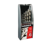 Набор сверл по мет. 2-8мм 6шт HSSPro (Diager) (700C)