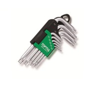 Набор ключей Torx T10-Т50 9шт короткие TOPTUL (GAAL0913)