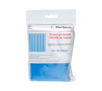 Шторка для ванной (10 колец в комплекте), 180х180 см, голубая, PERFECTO LINEA