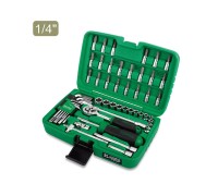 Набор головок и ключей 51предм. 1/4" 6гр. TOPTUL (GCAI5102)