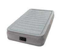 Надувная кровать Twin Comfort-Plush (Твин Комфорт-Плаш), 99х191х33 см, встр. электрич. насос, INTEX