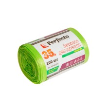 Пакеты для мусора эконом, 35 л, 100 шт., PERFECTO LINEA