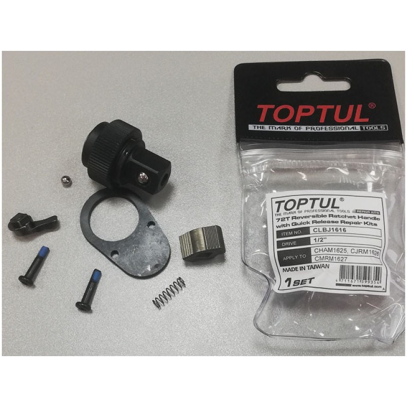 Ремкомплект для трещоток CHAM1625, CJRM1626, CMRM1627 TOPTUL (CLBJ1616) Ремкомплект для трещоток CHAM1625, CJRM1626, CMRM1627 TOPTUL (CLBJ1616)