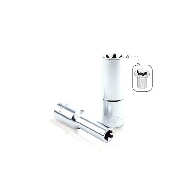 Головка 1/2" E10 6гр. глубокая TOPTUL Головка 1/2" E10 6гр. глубокая TOPTUL