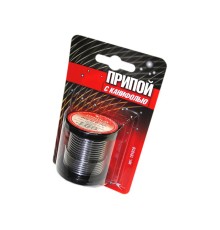 Припой ПОС 61 трубка, катушка ф2мм, с канифолью (100г) в блистере