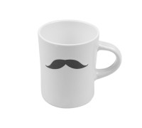 Кружка керамическая, 240 мл, серия Bigote, белая, PERFECTO LINEA