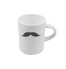 Кружка керамическая, 240 мл, серия Bigote, белая, PERFECTO LINEA