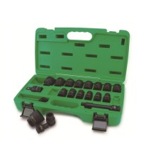 Набор головок ударн. 1/2" 10-32мм 6гр. 27предм. TOPTUL (GCAI2701)