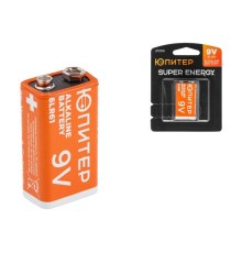 Батарейка 6F22 6LR61 9V alkaline 1шт. ЮПИТЕР