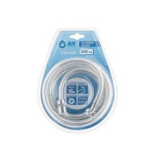 Шланг душевой, PVC, 1/2" г-г 200 см, хром, AV Engineering