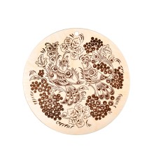 Доска разделочная, "Птички", ф 24 см, береза, MARMITON