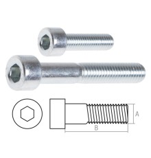 Винт М6х16 мм с внутр. шестигр., цинк, кл.пр. 8.8, DIN 912 (25 кг) РМЗ