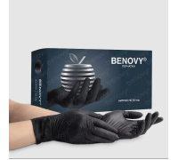 Перчатки нитриловые черные BENOVY