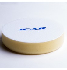 Полировальный поролон. круг D150mm (велкро 150mm) T30mm среднемягкий желтый ICAR