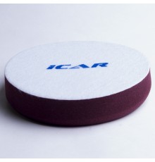 Полировальный поролон. круг D150mm (велкро 150mm) T30mm средне жесткий бордо Medium hard MAROON ICAR