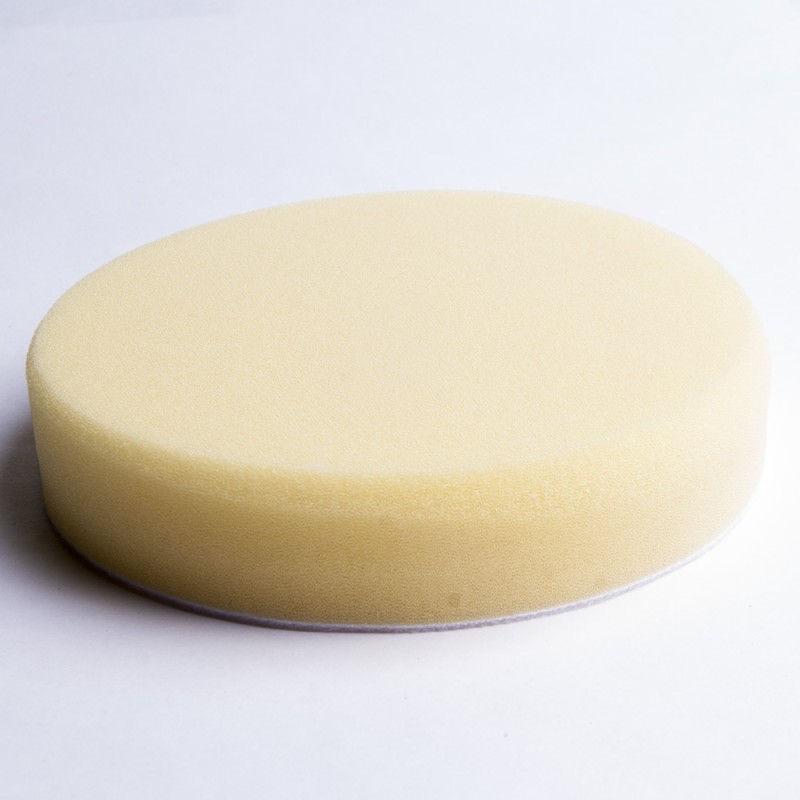 Полировальный поролон. круг D150mm (велкро 150mm) T30mm среднемягкий желтый ICAR