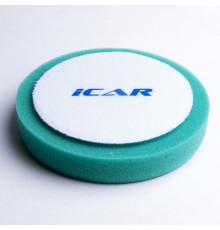 Полировальный поролон. круг ICAR D150mm (велкро 125mm) T30mm  жесткий зеленый