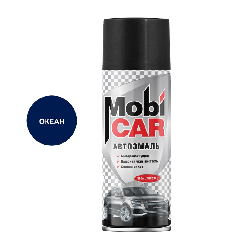 449 океан, автоэмаль MobiCAR, аэрозоль, 520мл 449 океан, автоэмаль MobiCAR, аэрозоль, 520мл