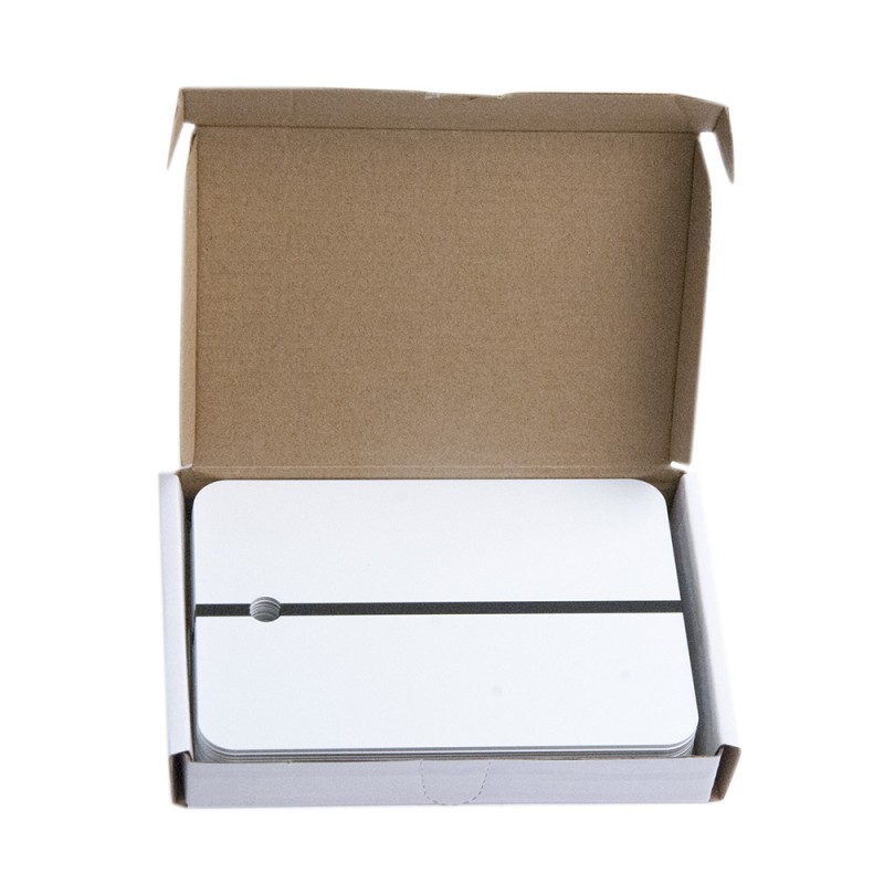 Тест - пластины ISISTEM металлические WH, 148мм*105мм, цвет белый, уп.100шт