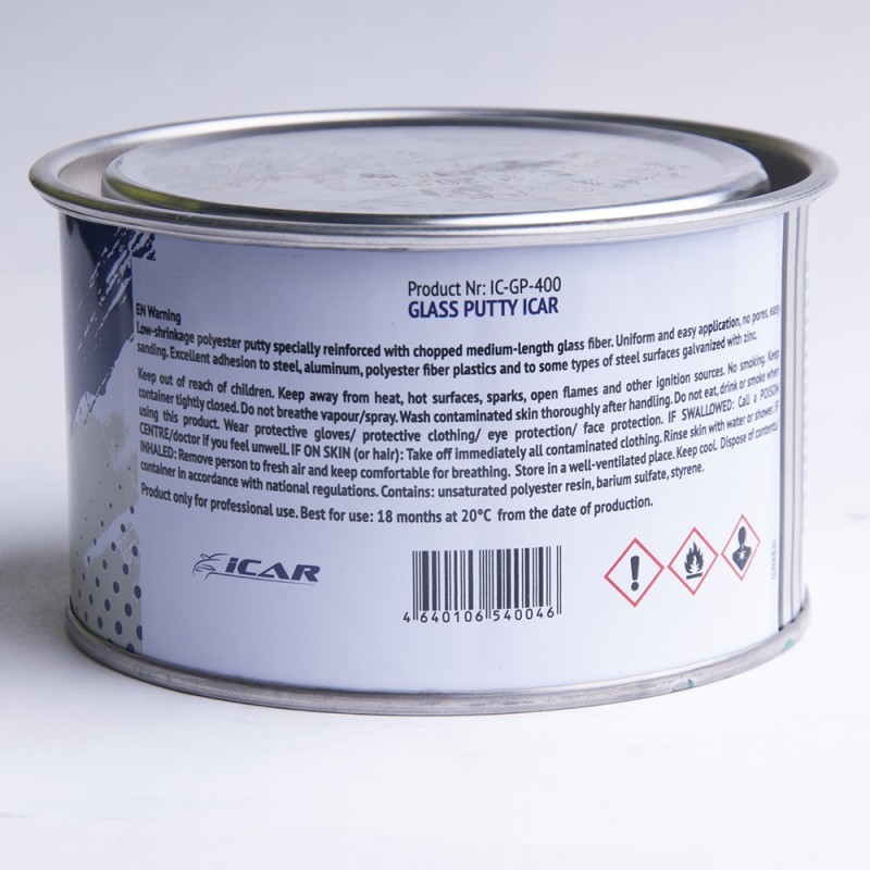 Шпатлевка ICAR GLASS PUTTY, 0.4 кг Шпатлевка ICAR GLASS PUTTY, 0.4 кг