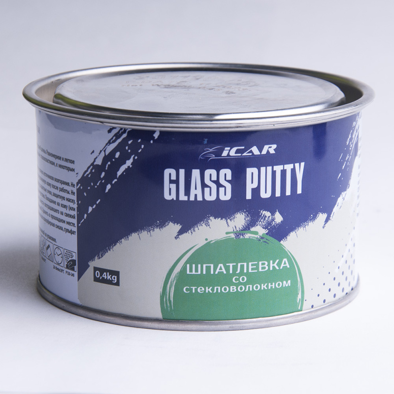 Шпатлевка ICAR GLASS PUTTY, 0.4 кг Шпатлевка ICAR GLASS PUTTY, 0.4 кг