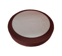 Полировальный поролоновый круг D150 mm T30 mm жесткий бордовый MAROON