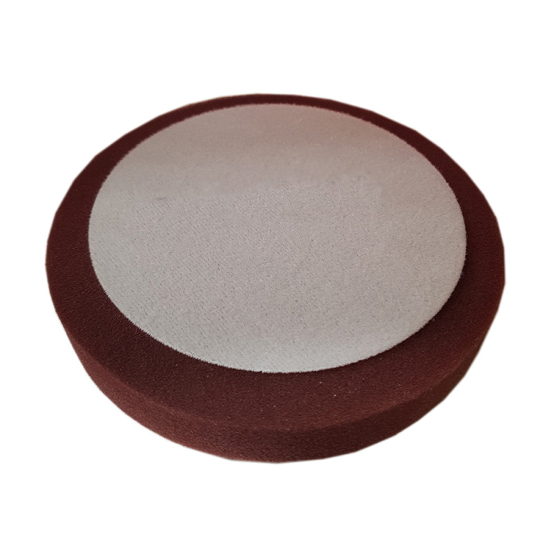 Полировальный поролоновый круг D150 mm T30 mm жесткий бордовый MAROON