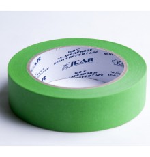 40м х 30мм Зеленая Малярная лента ICAR 120°C Waterproof Semicreped