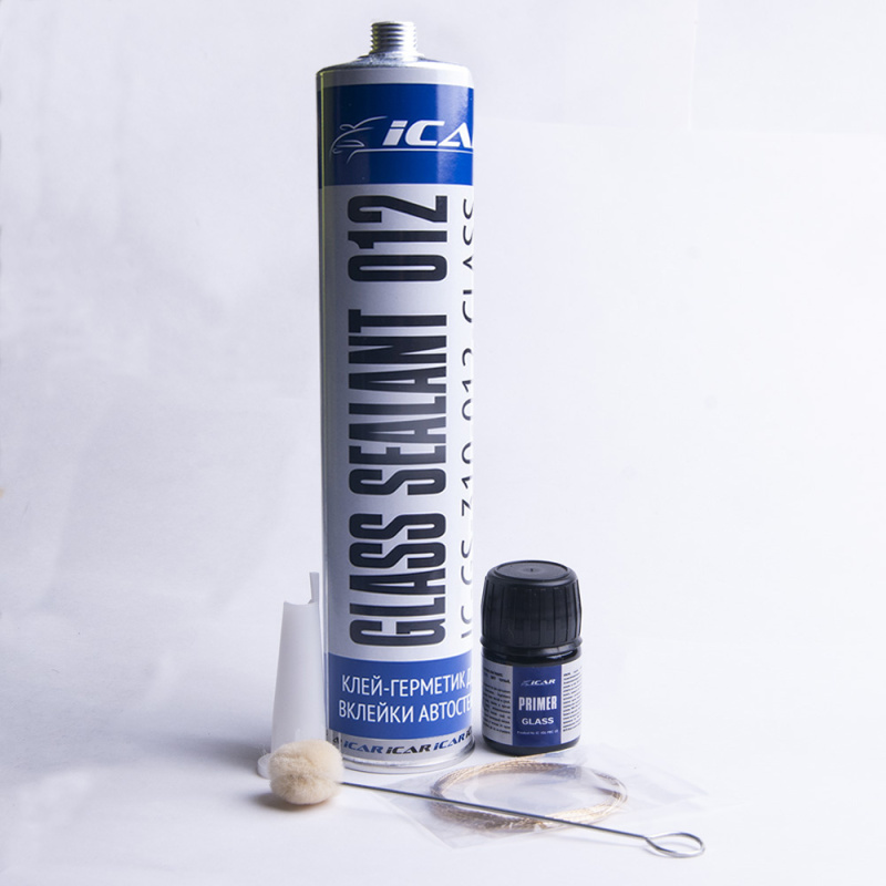 Набор для вклейки автостекол ICAR Classic (Герметик 012, праймер 10мл, апликатор, струна)