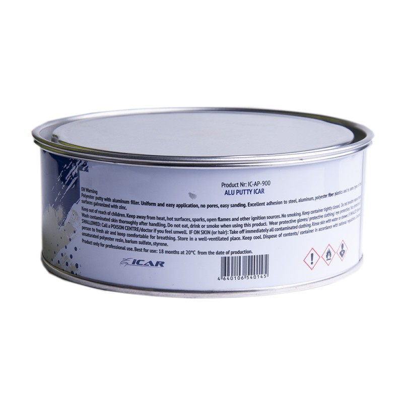 Шпатлевка ICAR ALU PUTTY, 0.9 кг - 2509С