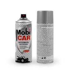 640 серебристая, автоэмаль металлик MobiCAR, аэрозоль, 520мл