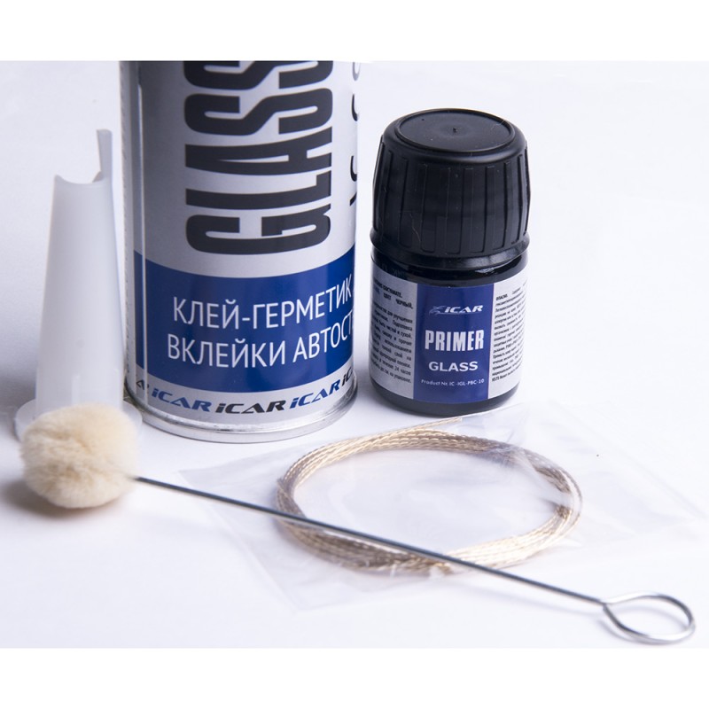 Набор для вклейки автостекол ICAR Classic (Герметик 012, праймер 10мл, апликатор, струна)