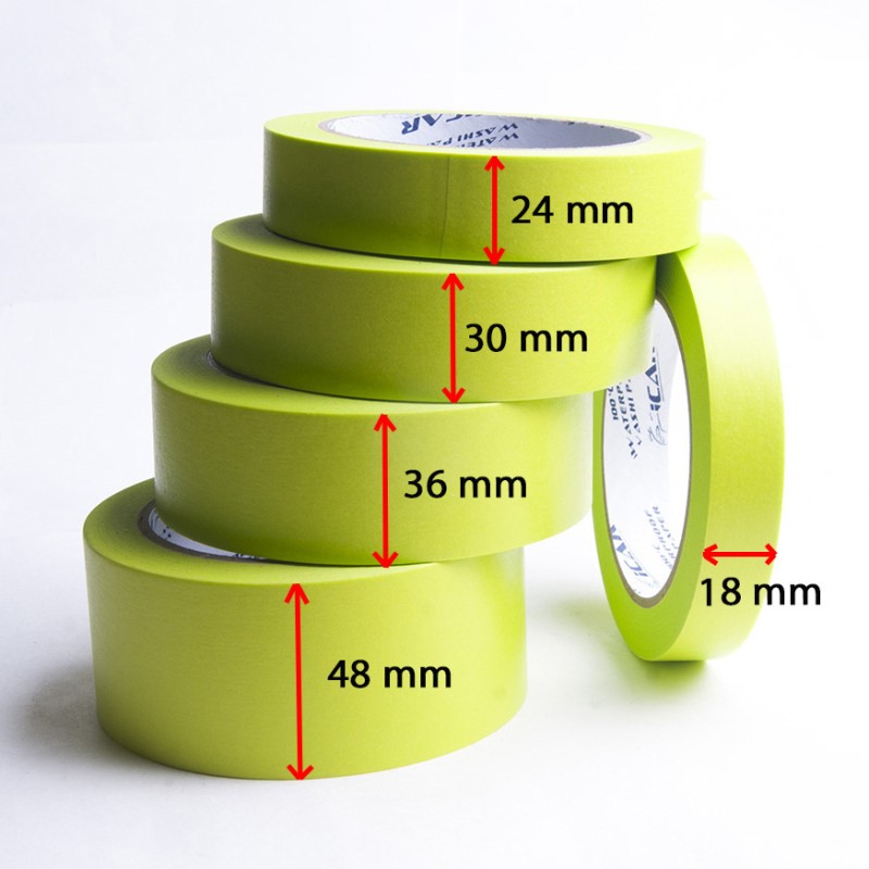 40м х 36мм Зеленая Малярная лента ICAR 100°C Waterproof Washi