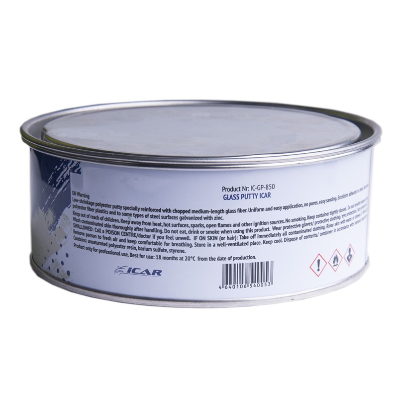 Шпатлевка ICAR GLASS PUTTY, 0.85 кг Шпатлевка ICAR GLASS PUTTY, 0.85 кг