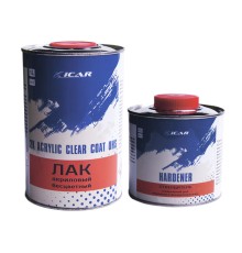 Лак акриловый UHS ICAR 2K с отверд., 1л+0,5л