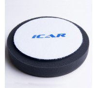 Полировальный поролон. круг ICAR D150mm (велкро 125mm) T30mm мягкий черный