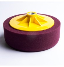 Полировальный поролон. круг ICAR D150mm (М14) T50mm среднежесткий бордовый