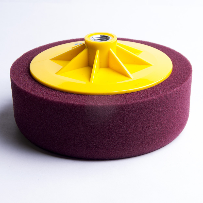 Полировальный поролон. круг ICAR D150mm (М14) T50mm среднежесткий бордовый