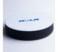 Полировальный поролон. круг D150mm (велкро 150mm) T30mm мягкий черный ICAR