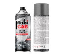 Эмаль по пластику MobiCAR, черный матовый, аэрозоль, 520мл